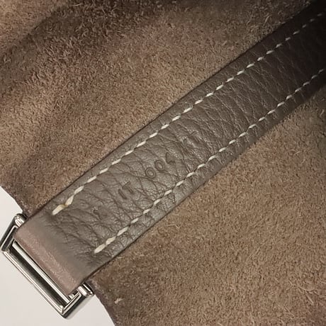 HERMES Picotin Lock MM Handbag Taurillon Clémence Leather Etoupe #20247
