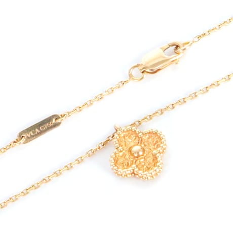 Van Cleef＆Arpels Sweet Alhambra Pendant Necklace 18K Pink Gold ＃20293