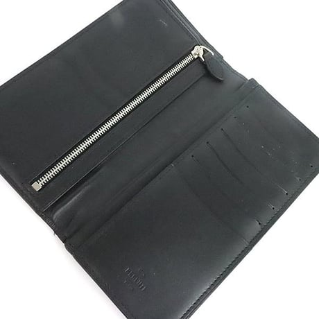 Berluti Santal Scritto Calligraphy Leather Zip Long Wallet #31958