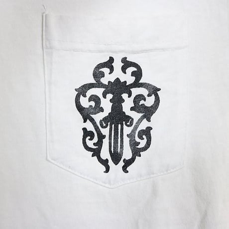 Chrome Hearts Vintage Dagger Horseshoe Pocket T-Shirt #31692