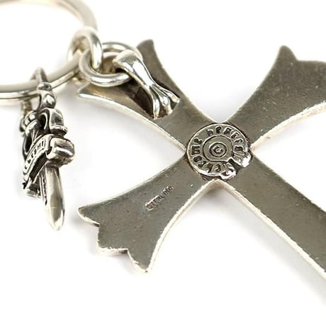 Chrome Hearts Large Cross Split Dagger Keyring #31444