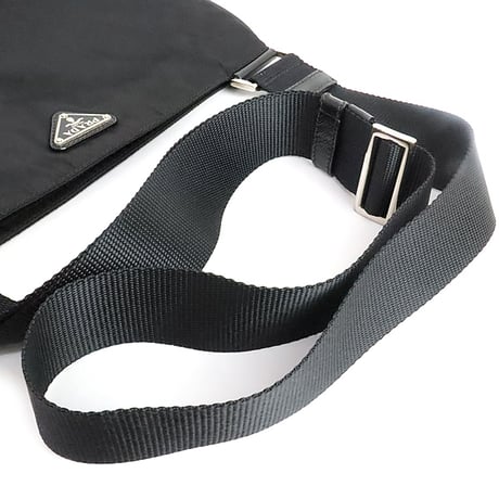 PRADA Shoulder Bag Tessuto Nylon Black VA0340 ＃19905