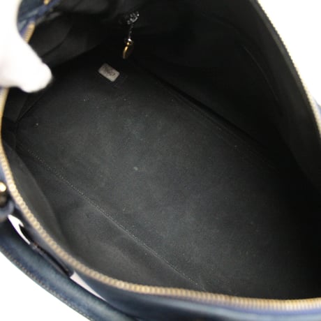 CHANEL Timeless CC Duffle Bag Denim Indigo Blue #75612