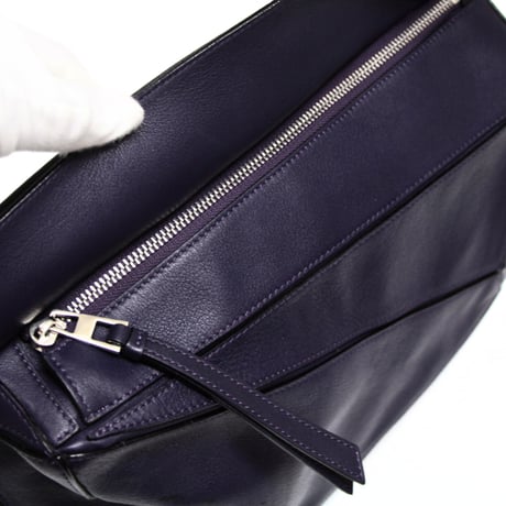 LOEWE Medium Puzzle Bag Leather Purple #75589