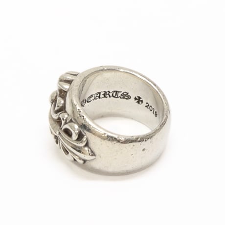 Chrome Hearts Classic Double Floral Cross Ring #32075