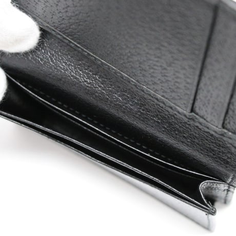 GUCCI GG Marmont Bifold Card Holder Leather Black #76456