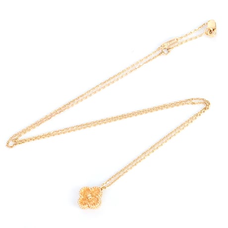 Van Cleef＆Arpels Sweet Alhambra Pendant Necklace 18K Pink Gold ＃20293