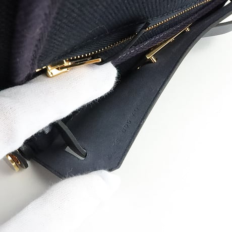 HERMES Herbag Zip Mini 20 Shoulder Bag Toile H Vache Hunter Blue Indigo #19568