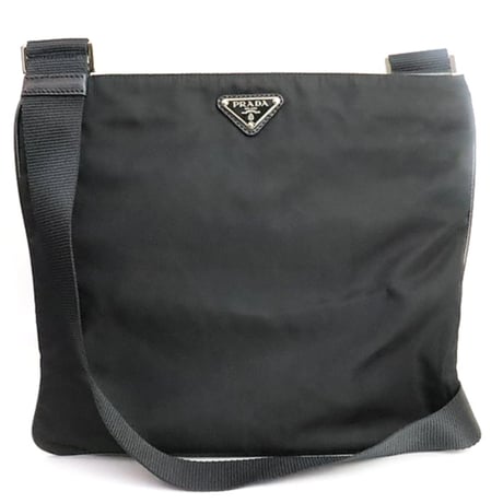 PRADA Shoulder Bag Tessuto Nylon Black VA0340 ＃19905
