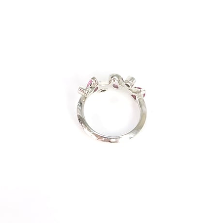 Cartier Meli Melo Ring Pink Sapphire Diamond Platinum #20069