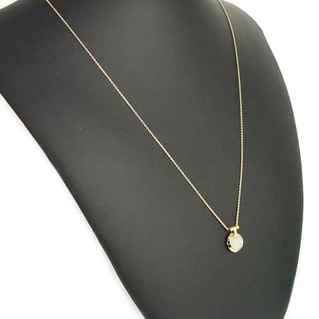 Tiffany & Co. T One Circle Pendant Necklace Diamond Mother-of-pearl 18K Yellow Gold #20242