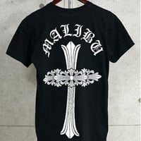 Chrome Hearts Malibu Limited Floral Cross Horseshoe Print Pocket T-Shirt #104684