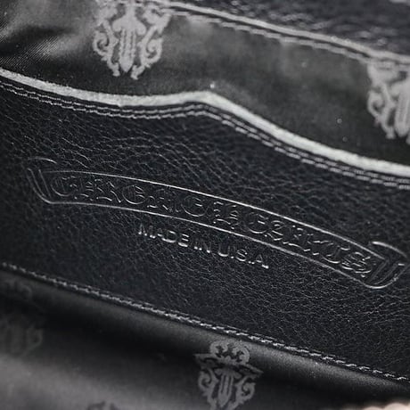 Chrome Hearts DOG ADAMS Small CH Cross Handbag Black #104145