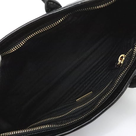 PRADA Medium Bonnie Handbag Leather Black 1BA426 #19809