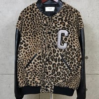 CELINE Brand New by Hedi Slimane 22AW Rhinestone Leopard Teddy Jacket #31582