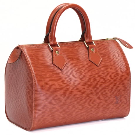 Louis Vuitton Speedy 25 Handbag Epi Leather Brown M43013  #75121