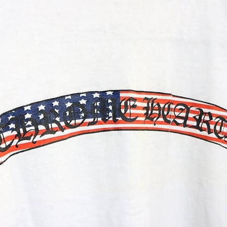 Chrome Hearts Old USA Flag Scroll Label T-Shirt #31574
