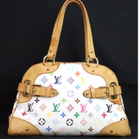 Louis Vuitton x Murakami Claudia Shoulder Bag Monogram Multicolor White M40193 #19961