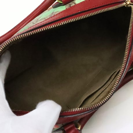 GUCCI Tian Boston Bag GG Supreme Canvas Beige #19775