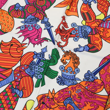 HERMES Carre 90 Silk 100% Scarf Stole "Duels Oniriques" #76433