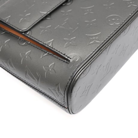 Louis Vuitton Alston Shoulder Bag Monogram Mat Dark Gray M55122 #76595