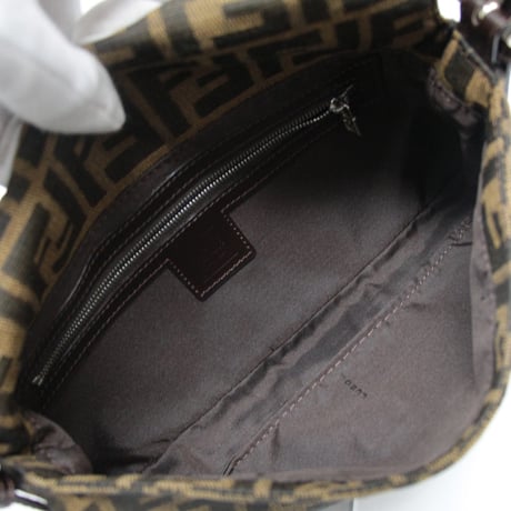 FENDI Mamma Baguette Bag Zucca Canvas ＃75813