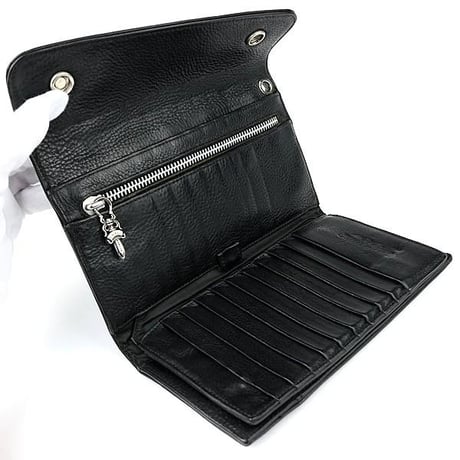 Chrome Hearts Cross Button Wave Wallet #31617