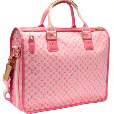 Rare! Louis Vuitton Sac Mary Kate 48H Messenger Bag Monogram Mini Lin Pink M92932 #76411