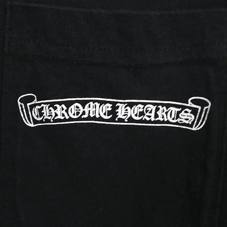 Chrome Hearts Scroll Label USA T-Shirt Black #103919