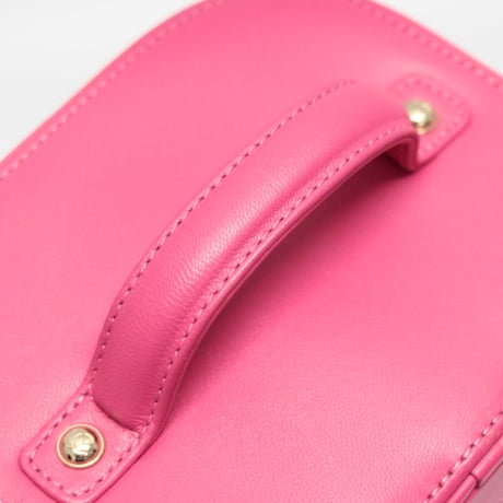 CHANEL CC Mania Vanity Bag with Chain Lambskin Pink #76575