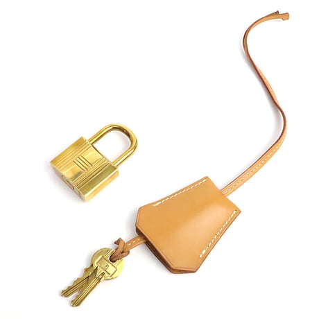HERMES Haut a  Courroies HAC 40 Handbag Vache Hunter Leather Natural ＃19511