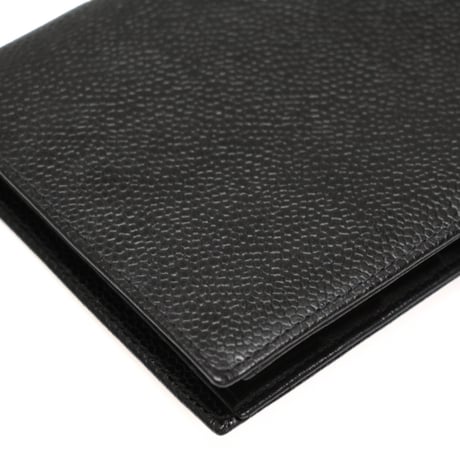 CHANEL CC Logo Bifold Wallet Caviar Black #76112