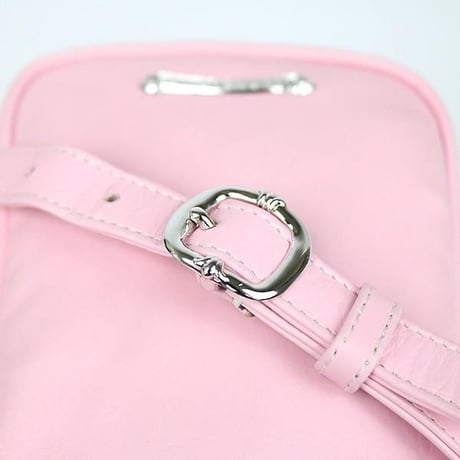 Chrome Hearts TAKA MINI Cross Patch Shoulder Bag Pink & Dark Brown #32224