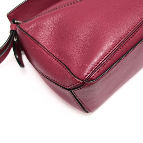 LOEWE Mini Puzzle Bag Leather Wine #75416