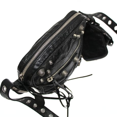 Balenciaga Le Cagole Crossbody Bag Leather Black #76214