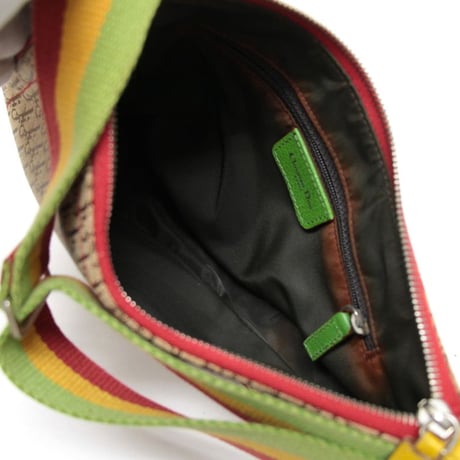 Christian Dior Rasta Saddle Bag Diorissimo Canvas #75643