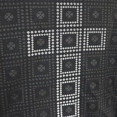 Chrome Hearts Framed Cross Back Print Zip Up Hoodie Black #104110