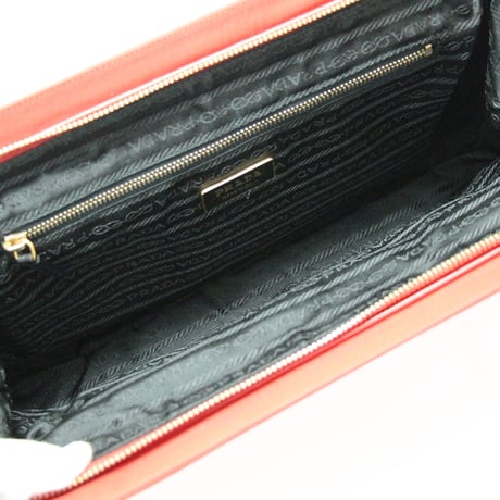 PRADA Mini Handbag Nylon Red BR0189 #76584