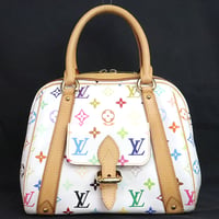 Louis Vuitton x Murakami Priscilla Handbag Monogram Multicolor White M40096 #19960