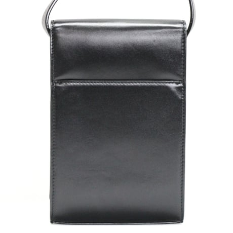 Alexander McQueen Brand-New 4-Ring Skull Knuckle Messenger Bag Black #32233