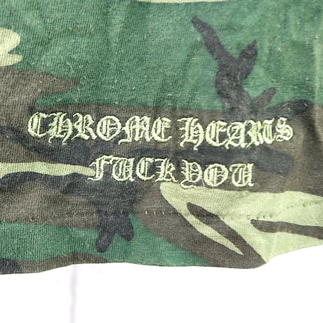 Chrome Hearts Vintage CH Cross Embroidery Camo Pocket T-Shirt #31765