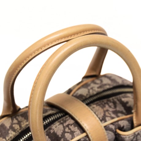 Christian Dior Small Double Saddle Bag Oblique Canvas Brown #75815