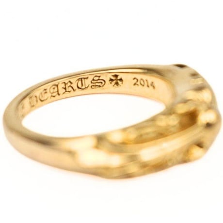 Chrome Hearts 22K Baby Classic Floral Cross Ring #104789