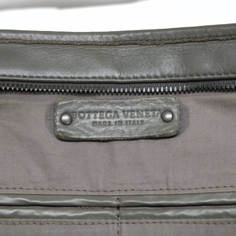 BOTTEGA VENETA Briefcase Intrecciato Leather Greige #75944