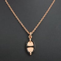 HERMES Mini Maillon PM Necklace Rose Gold-toned #19703