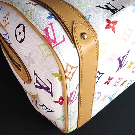 Louis Vuitton x Murakami Priscilla Handbag Monogram Multicolor White M40096 #19960