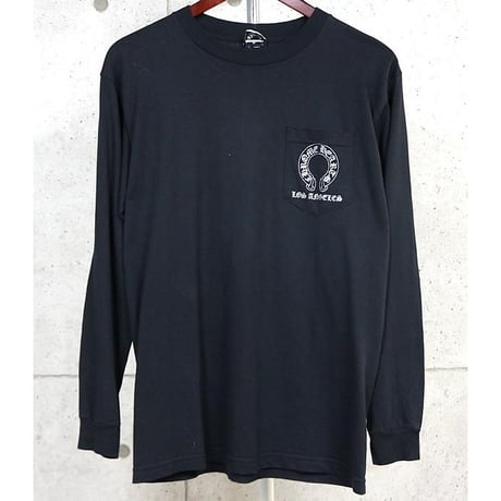 Chrome Hearts Vintage LA Limited Edition T-Bar Horseshoe Design Long-Sleeve T-Shirt #103954