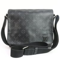Louis Vuitton Monogram Eclipse District PM Shoulder Bag M44000 RFID #31947