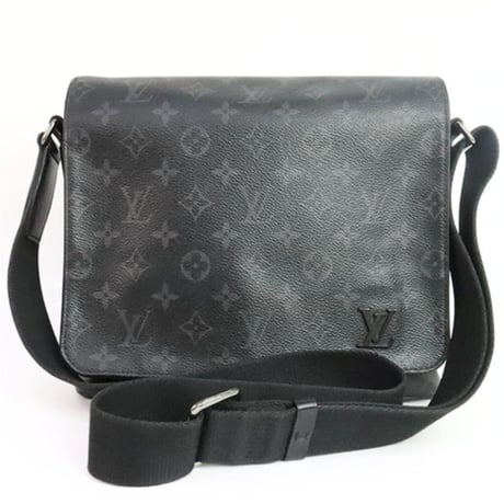 Louis Vuitton Monogram Eclipse District PM Shoulder Bag M44000 RFID #31947