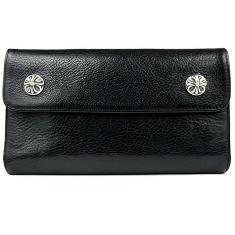 Chrome Hearts Cross Button Wave Wallet #31617